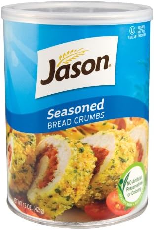Jason, Seasoned Bread Crumbs, 15oz (Pack of 12)
