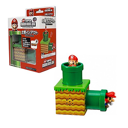 Maruka New Super Mario Bros.Wii WARP In and Out Pose Action Sound Figure