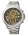 Seiko Chronograph Two Tone Stainless Steel Grey Dial Men's Watch SKS449