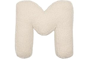 YLOEEIT Letter Pillow English Letters Pillow Soft Initial Throw Cushion Decorative Alphabet Letter Pillows Cozy 26 English Letters Throw Pillow for Living Room Sofa Couch Bed Car Decoration, 40*35*10