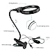 Number-one Magnifying Glass, 3X LED Lighted Magnifying Lamp USB Powered Clip On Optical Glass Magnifier Lens with 2 Light Settings & Metal Clamp for Reading, Hobby, Soldering, Crafts