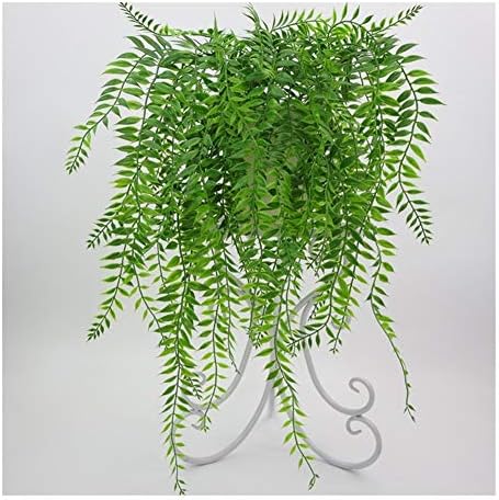 Romantic Night 99 Artificial Plants 3 forks Plastic Artificial Ivy Leaf Garland Plants Vine Fake Foliage Home Decor Artificial Grass Wall Balcony Hanging Plants ###145