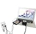 CrestSet Portable USB Wall Plug Charger, 460 J Surge Protector, 2 USB Ports 3 AC Ports - Travel Office Home - Charges iPhones all models (and 13 & 14), iPads, Laptops, Tablets, Bathroom, Kitchen etc