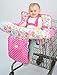 Nuby Baby Shopping Cart Cover and High Chair Cover 2 in 1, Ditsy Floral, High Chair Cushion, Baby Grocery Cart Cover, Infant High Chair Cover, Safety Harness, Cart Cover, Toddler, Universal Size