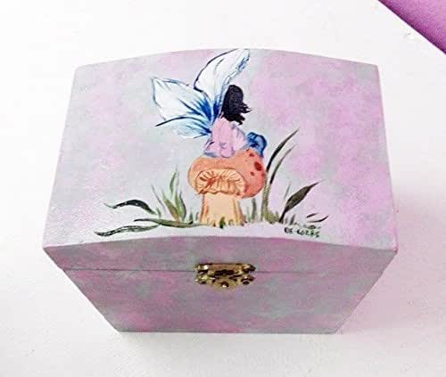 Caja pintada a mano, hada en seta: Amazon.es: Handmade