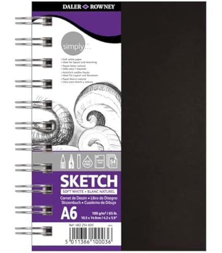 Amazon.com: Daler-Rowney Simply Medium Grain 100gsm A5