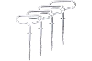 Antfly 4 pcs Ice Fishing Shelter Anchor Ice Shanty Anchor Outdoor Camping Tent Threaded Tent Peg for Ice Fishing Winter Fishing Tent