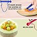 Vicious Teknology Magic Trio Peeler - Peel Cheese, Fruit, Veggie in Seconds with Sharp Stainless Steel Blade - 3PCS