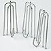 baotongle 50 pcs Stainless Steel Curtain Pleater Tape Hooks Stainless Curtain Pleat Hook, 4 Prongs Pinch Pleat Hook Clip Traverse Pleater