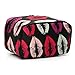 Julyshop Handle Multi-color Kiss Large Cosmetic Bag Travel Makeup Organizer Case Holder