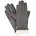 Isotoner Women’s Stretch Fleece SherpaSoft Gloves,  Oxford Heather,  One Size