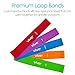 Vive Resistance Bands for Working Out (5 Pack) - Exercise & Workout Resistance Kit - Stretch, Elastic Loop Bands for Physical Therapy, Pilates, Yoga & Gym, for Men & Women - Fitness, Glute Work Out