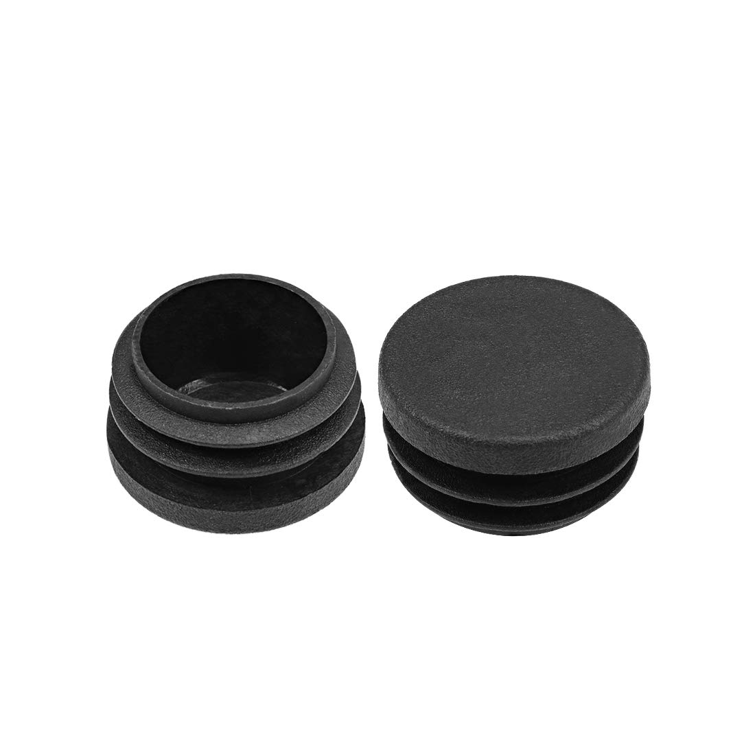 sourcing map Plastic Plug End Caps 30mm Round Furniture Table Chair Legs 50Pcs