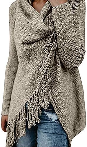 Clearance!Poncho Coat,Sunfei Women Stripes Poncho Fall Tassels Slash Gradient Shawl Hem Fringe Loose Sweater