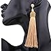 MELUOGE Handcraft gorgeous Long Tassel Drop Dangle Earrings For Wedding Party Dance Jewelry 4.5