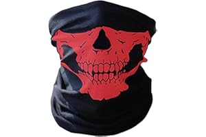 Generic Skull Face Mask Balaclava Skull Mask Sports Headband Breathable Dust Proof Neck Warmer Face Tube for Adult
