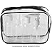 ScivoKaval Clear Carry-On Travel Toiletry Bag TSA 3 1 1 Airline Quart Bag 1 Quart Sized with Zipper for Men and Women 1 Pack