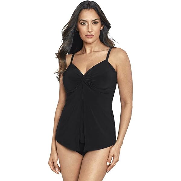 Amazon.com: Generic Retro Tankini Set Solid Color Swimsuit