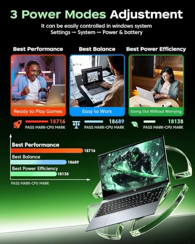 KAIGERR Laptop Gamer 15.6" FHD, Ryzen 5 7430U (hasta 4.3GHz), 16GB RAM 512GB SSD, Win 11 Pro Laptop, WiFi 6 + BT5.2,HDMI, Teclado en Español | Larga Duración | Portátil para Gaming, Oficina y Estudio
