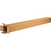 AVIDITI 4x4x8 Tall Corrugated Boxes - Pack Of 25 Shipping & Moving Boxes