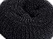 CLOTHOBEAUTY Hair Bun Donut Makers: 3 Extra Small Sizes for Short and Thin Hair, Chignon Doughnut Shapers, Ring Style (2.5 inches, Black)