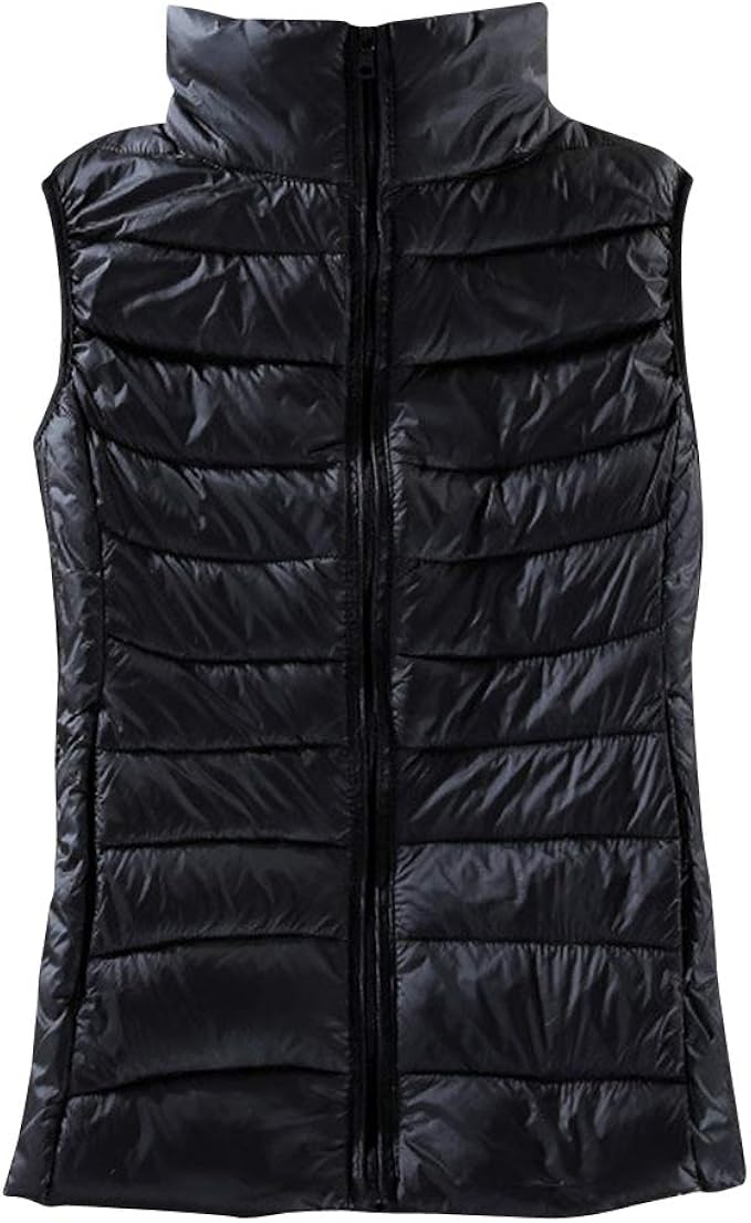 Women's Sleeveless Body Warmers Padded Gilets Down Puffer Jacket Coat
