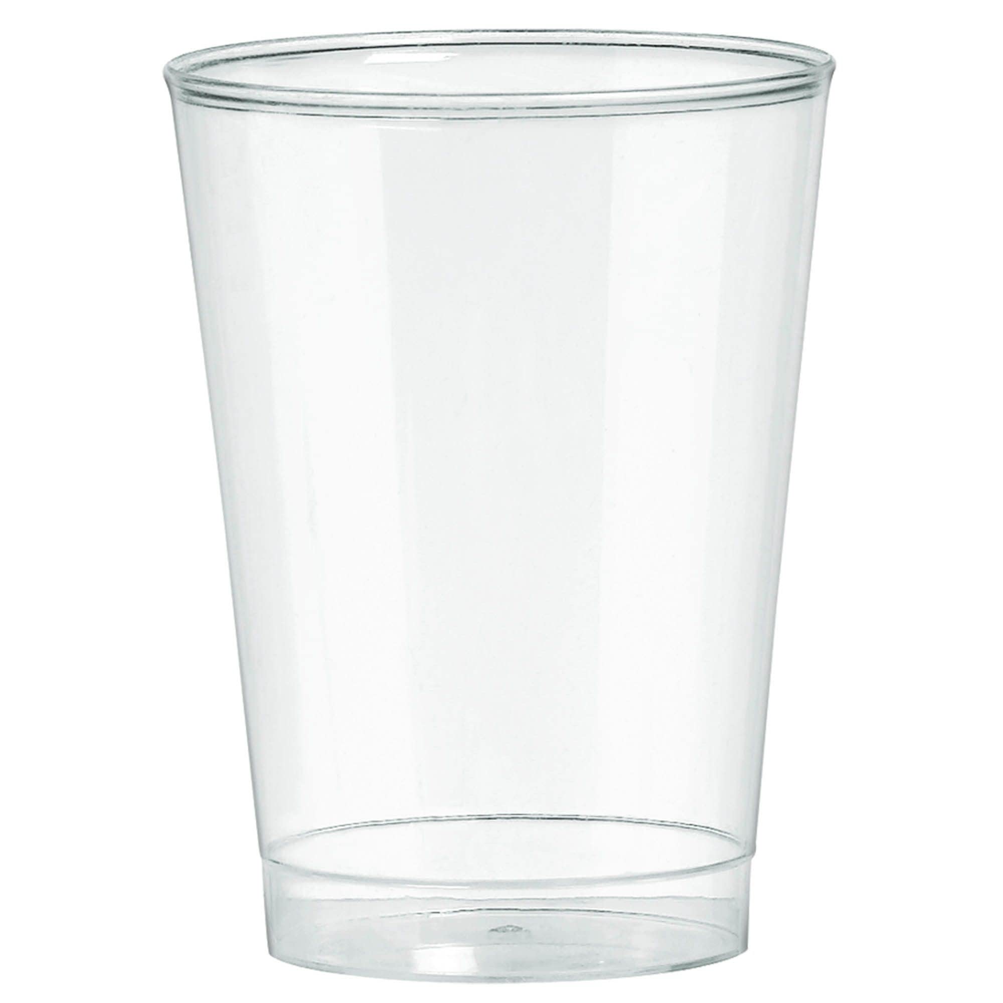 Clear Plastic Disposable Tumblers 295ml - 72 Pack