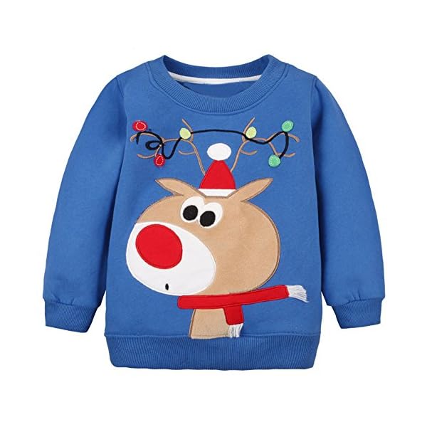 LOSORN ZPY Baby Toddler Girl Boy Christmas Sweater Cute Cotton Pullover Sweatshirt