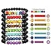 Thunaraz 8 Pack Chakra Bracelet for Women Men Natural Stone Stretch Bracelets Yoga Reiki Prayer Beads Lucky Bracelet