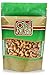Oh! Nuts Cashews Roasted Unsalted - 2 lb - Dry Roasted Unsalted Cashews - Packed in New York Zip-Seal Bag for Exceptional Freshness