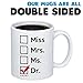 MyCozyCups Miss Mrs Ms Dr Mug- 11oz Coffee Cup for Phd Graduate, Doctorates Degree, Doctor, Medical Students Daughter, Best Friend, Mom, Wife - Dr Cup for Women