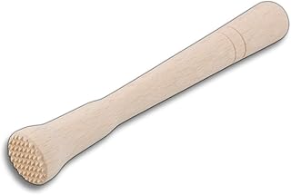 HOFMEISTER® Cocktail-Stößel aus Holz für Caipirinha & alle Drinks, 22 cm, Barstößel für große Gläser, zerstößt Limetten & Eiswürfel Dank rauer Unterseite, Keine Kratzer im Glas, Made in EU
