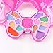 Little Girls Princess Dress-up Real Makeup Kit Pink Bow-shape Vanity Case #Water-washable, Portable, Safe CE Approved Ideal for Children Age 5+