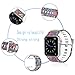 Antemart Replacement Band Strap for Apple Watch iwatch Series 3 Series 2 Series 1 Nike+ Hermes Edition 38mm 42mm, Printed Silicone Bracelet Wristband