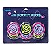 Vivid Two-Tone Air Hockey Pucks (6-Pack) | Wear-Proof Molded Psychedelic Patterns and Designs | Large 3.25-inch Pucks for Standard Air Hockey Tables | Perfect Addition to Game Rooms and Arcades