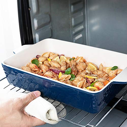 Bakeware Set, Krokori Rectangular Baking Pan Ceramic Glaze Baking Dish