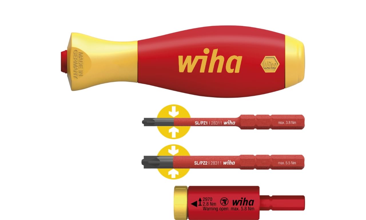 Wiha S4 easyTorque Adapter Electric 2,8 Nm, Red/Yellow, (29701280S4)