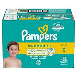 Pampers Baby Diapers - Swaddlers - Size 8, 38