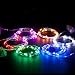 RTGS 30 LEDs Green Color String Lights Silver Wire Indoor and Outdoor 9.5 Feet Firefly Starry Fairy Lights Battery Powered for DIY, Christmas, Holidays, Party, Bedroom and Centerpieces