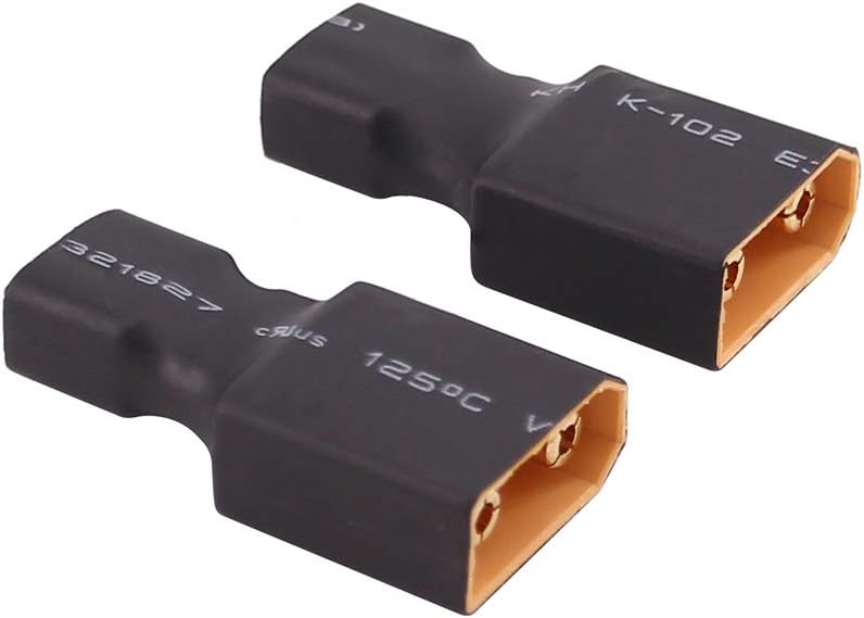 OliRC 2pcs Male XT90 XT-90 to Female Deans T plug Connector Adapter(C99-2), Small