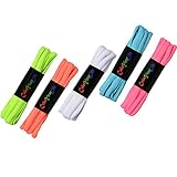 ColorYourLife Shoelaces bundle - 5 Pairs Oval Athletic Shoelaces (39" (100 cm), Multi-Color)