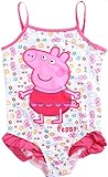 Toddle Peppa Pig-Baby Girls Flower Flounced One Piece Tankini Swimsuit Swimwear