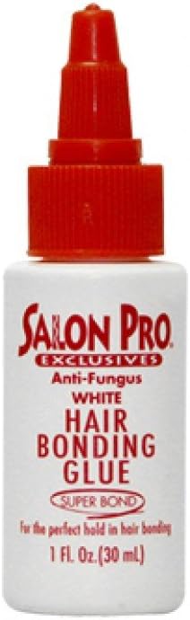 Salon Pro Bonding Glue White 1oz for Hair Extensions - Latex Based