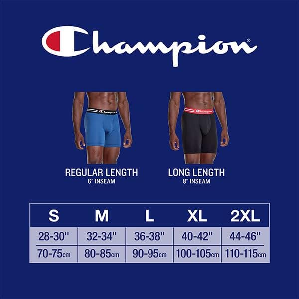 Lot de 3 Boxers pour Homme, Jambe Longue - Noir - Lot de 3, L