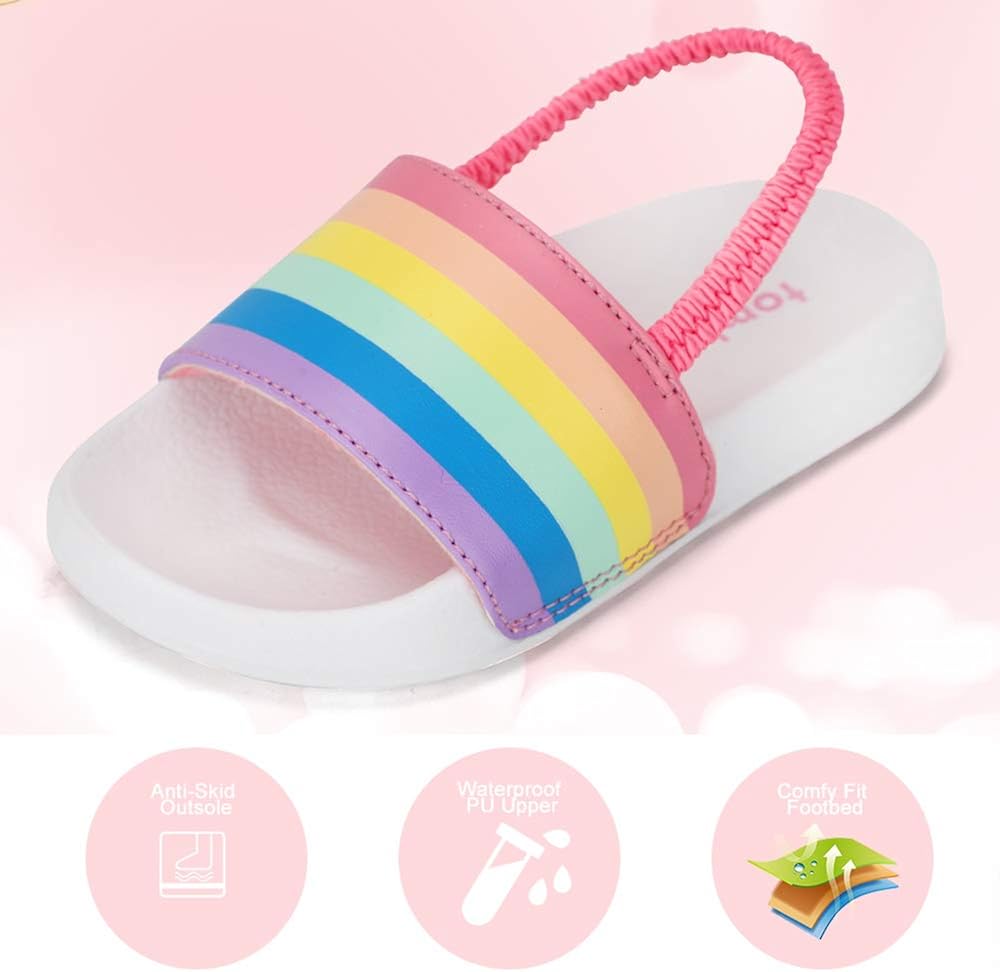  | tombik Toddler Boys & Girls Beach/Pool Slides Sandals | Kids Water Shoes | Sandals