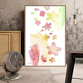 Floating Framed Canvas Wall Art for Living Room, Bedroom Watercolor Canvas Prints for Home Decoration Ready to Hang - 16x24 inches