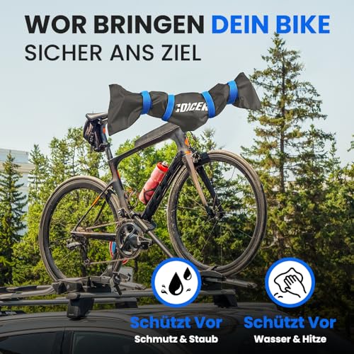 Coicer Pack of 2 Handlebar Protective Cover Ebike Transport Protection Bicycle Accessories Bicycle Cover Waterproof Moisture and Dust Protection Bicycle Cover
