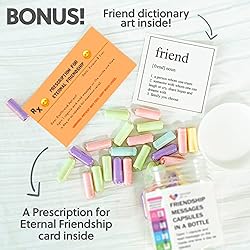 messagepillco Messages in a Bottle Friendship Gift