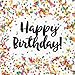 ShoppeShare Disposable Plates, Napkins, Cups, Tablecloth, Sprinkle Confetti Birthday Party Supplies, 6-Piece Bundle