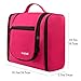 Bagail Toiletry Bag Men & Women For Makeup, Cosmetic, Shaving, Travel Accessories, Personal Items -Hotel, Car, Home, Bathroom, Airplane Hanging Toiletries Kit Makeup Organizer Fushcia